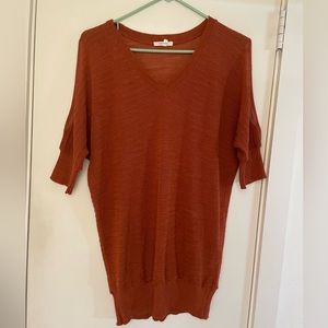 Burnt Orange cold shoulder top. XL. Maurices.